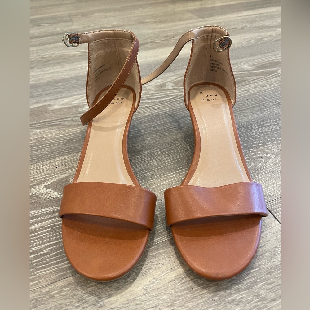 Cute brown wedge heels!